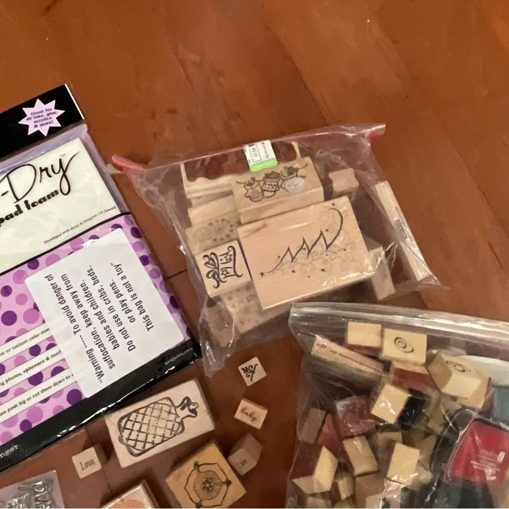 Huge 4.5 Pounds Scrapbooking Lot Alphabet Christmas Stampers Crafting Hobby